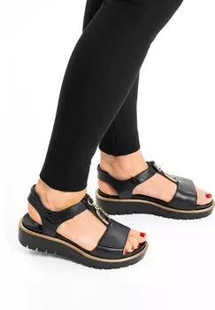 Босоножки на танкетке BILBAO ara, черный