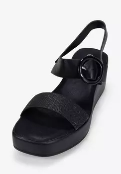 Босоножки на танкетке Bosanova, черный