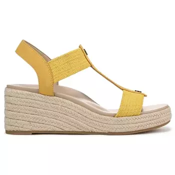 Босоножки на танкетке Calera Vionic, butter yellow nubuck & fabric