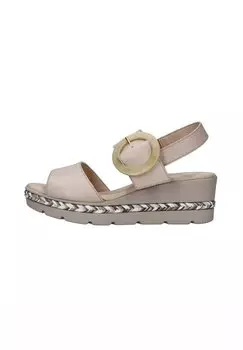 Босоножки на танкетке CallagHan, светло-розовый