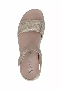 Босоножки на танкетке Caprice, бежевый