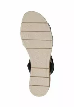 Босоножки на танкетке Caprice, черный