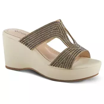 Босоножки на танкетке Cherlyn Patrizia, бежевый