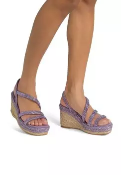 Босоножки на танкетке DE Y SIN CIERRE - Espadrilles Alma en Pena, фиолетовый