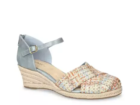 Босоножки на танкетке Easy Street Coast, пастельно-многоцветные