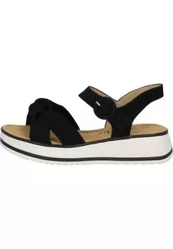 Босоножки на танкетке EBELLI Palado, черный