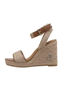 Босоножки на танкетке Espadrillas Tommy Hilfiger, бежевый