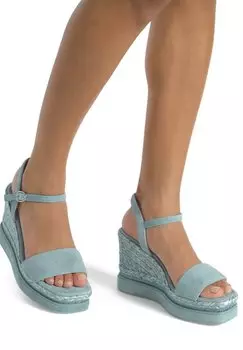Босоножки на танкетке Espadrilles Alma en Pena, цвет Azul Jaspeado