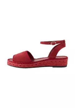 Босоножки на танкетке Espadrilles Next, красный