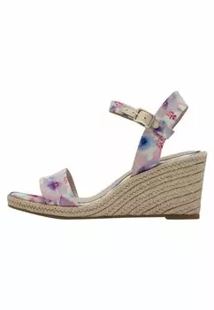 Босоножки на танкетке Espadrilles Tamaris, фиолетовый