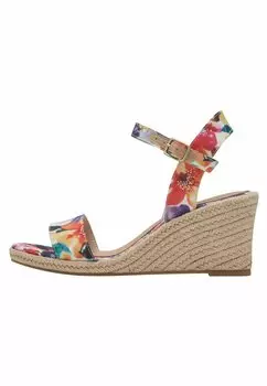 Босоножки на танкетке Espadrilles Tamaris, оранжевый