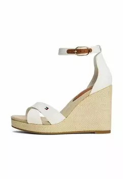 Босоножки на танкетке Espadrilles Tommy Hilfiger, белый