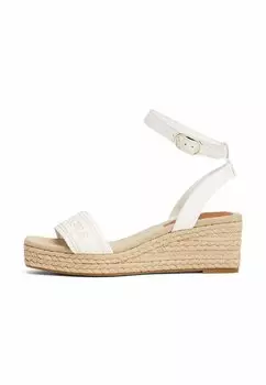 Босоножки на танкетке Espadrilles Tommy Hilfiger, белый