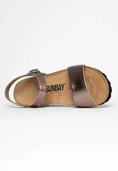 Босоножки на танкетке ESPERANCE SUNBAY, бронза