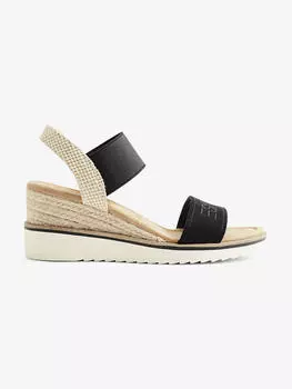 Босоножки на танкетке Esprit, черный