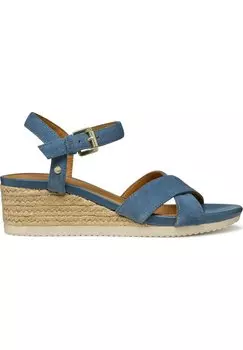 Босоножки на танкетке Geox, синий