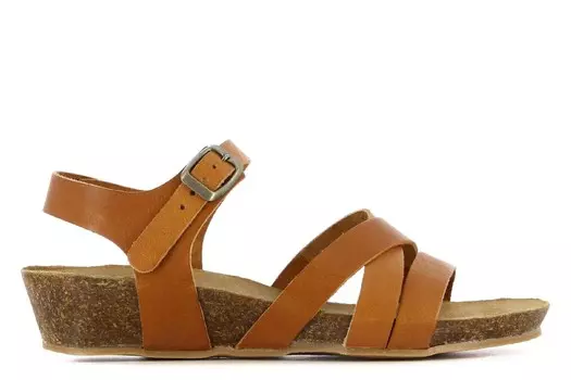 Босоножки на танкетке Hawaii Casas, коричневый