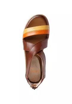 Босоножки на танкетке Jana, коричневый