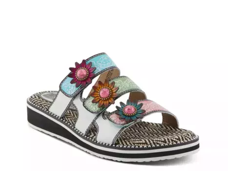 Босоножки на танкетке L'Artiste Maryse, цвет: белый