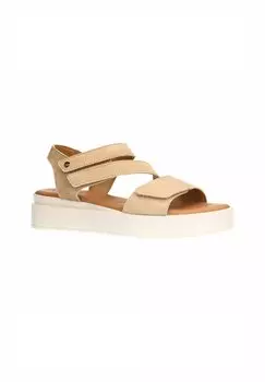 Босоножки на танкетке Manfield, бежевый