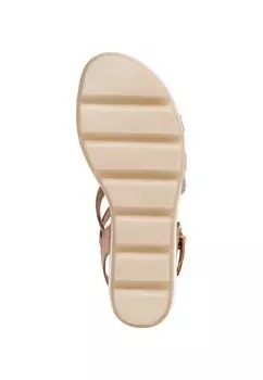 Босоножки на танкетке Marco Tozzi, коричневый