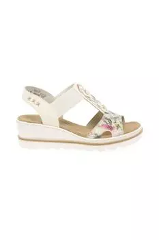 Босоножки на танкетке 'Medal' Rieker, белый