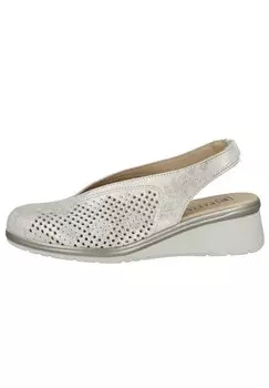 Босоножки на танкетке PITILLOS, золотой