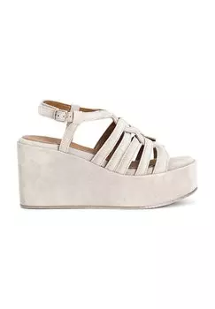 Босоножки на танкетке Platform sandals CAFNOIR, бежевый