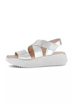 Босоножки на танкетке Platform sandals Gabor, серебряный