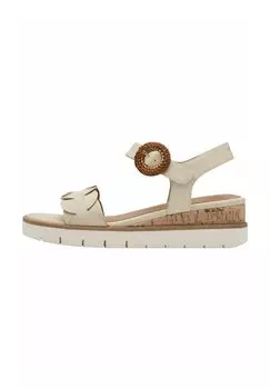 Босоножки на танкетке Platform sandals Tamaris, бежевый