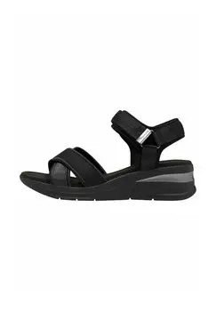 Босоножки на танкетке Platform sandals Tamaris, черный