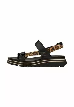 Босоножки на танкетке Platform sandals Tamaris, черный