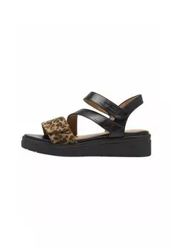 Босоножки на танкетке Platform sandals Tamaris, черный