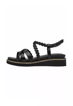 Босоножки на танкетке Platform sandals Tamaris, черный