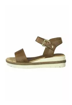 Босоножки на танкетке Platform sandals Tamaris, коричневый