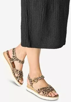 Босоножки на танкетке Platform sandals Tamaris, коричневый