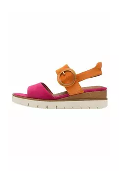 Босоножки на танкетке Platform sandals Tamaris, розовый