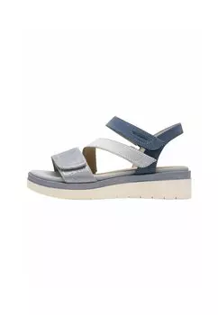 Босоножки на танкетке Platform sandals Tamaris, синий