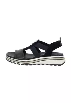 Босоножки на танкетке Platform sandals Tamaris, синий