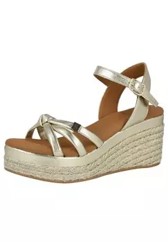 Босоножки на танкетке POPA, золотой