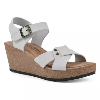 Босоножки на танкетке Prezo White Mountain, белый