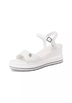Босоножки на танкетке Queen Helena, белый
