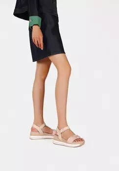 Босоножки на танкетке Queen Helena, бежевый