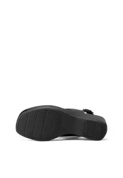 Босоножки на танкетке Queen Helena, черный