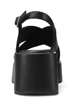 Босоножки на танкетке Queen Helena, черный