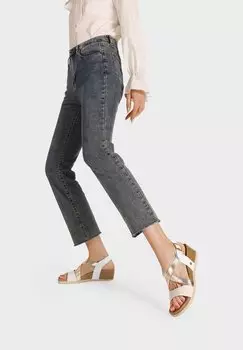 Босоножки на танкетке Queen Helena, золотой