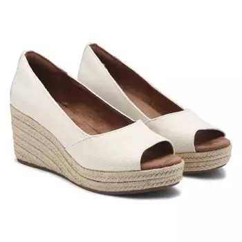 Босоножки на танкетке Rania Toms, natural gold