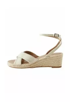 Босоножки на танкетке REGULAR FIT - FOREVER COMFORT CROSS-OVER - Espadrilles Next, цвет Mottled Beige