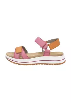 Босоножки на танкетке Remonte, розовый
