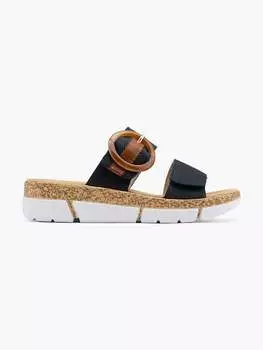 Босоножки на танкетке Rieker, синий